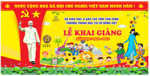 Market Lễ Khai Giảng trường THCS Hồng Việt #2 file Corel