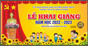 Market Lễ Khai Giảng trường tiểu học Đông Phương file Corel