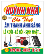 Biển vẫy cho thêu âm thanh ánh sáng Huỳnh Nhã
