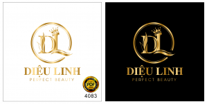 Vector logo Diệu Linh perfect beauty file Corel & PDF