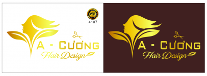 Vector logo A Cường Hair design file pdf