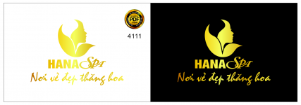 Vector logo Spa Hana - nơi vẻ đẹp thăng hoa