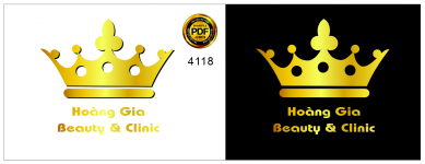 Vector logo Beauty & Clinic Hoàng Gia file PDF