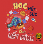 Vector logo in áo Học hết sức - chơi hết mình file corel