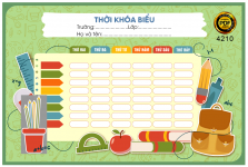 Market Bảng thời khóa biểu đẹp trường học #2 file corel