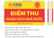 Làm biển Điểm thu Ngân sách nhà nước file Corel