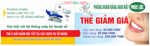Voucher thẻ giảm giá phòng khám răng hàm mặt CDR