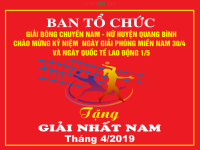 Cờ giải bóng chuyền Nam nữ 30/4 & 1/5