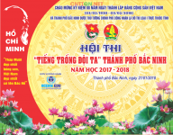 Backdrop Hội thi Tiếng trống đội ta ngày thành lập Đảng