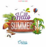 Mẫu áo nhóm "Hello Summer 2019" file CorelDRAW