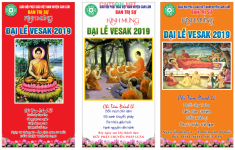 5 mẫu Phướn kính mừng đại lễ Vesak 2019 file CDR