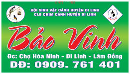 Market bảng biển Chim Cảnh Bảo Vinh file CDR