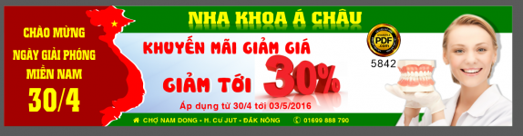 Market Nha khoa Á Châu khuyến mãi 30/4 file corel