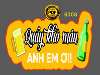 Hashtag đám cưới "Quẩy khô máu anh em ơi!" file cdr x7
