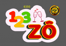 Hashtag đám cưới "123 zô" file cdr x7