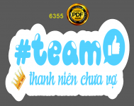 Hashtag đám cưới "Team thanh niên chưa vợ" file cdr x7