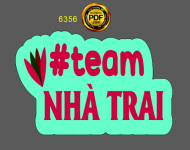 Hashtag đám cưới "#Team nhà trai" file cdr x7
