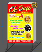 Market biển vẫy quán Ốc Quẹo file coreldraw x7