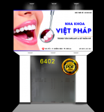 Biển quảng cáo Nha Khoa Việt Pháp file coreldraw x7