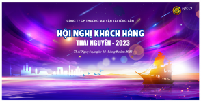 Backdrop Hội nghị khách hàng - Thái Nguyên file corel