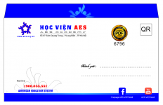 Mẫu phong bì học viên AES - Academy file corel