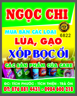 Biển vẫy Ngọc Chi - Mua bán các loại Lúa - gạo