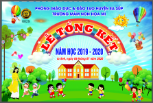 Lễ Tổng Kết trường mầm non Họa Mi file corel